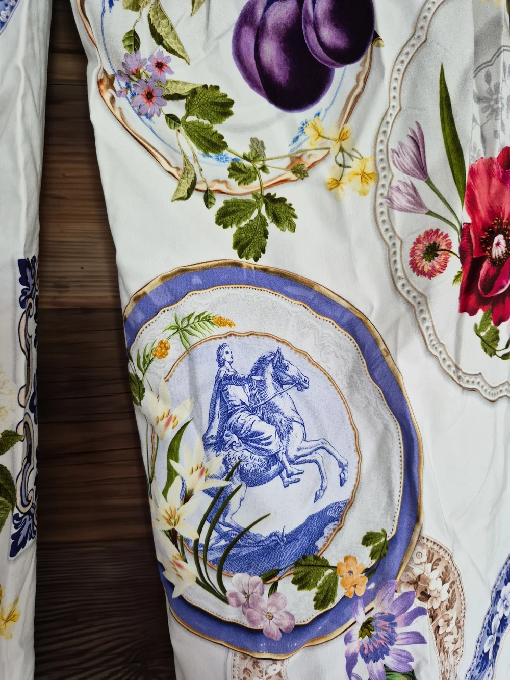 Anthropologie Colette Cropped Wide-Leg Pants Maeve Magic Fabric White Floral 26 - Picture 7 of 8